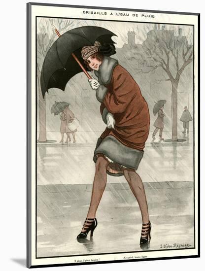 1920s France La Vie Parisienne Magazine Plate-null-Mounted Giclee Print