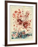 1920s France La Vie Parisienne Magazine Plate-null-Framed Giclee Print