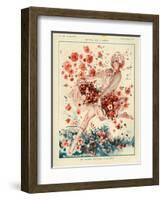 1920s France La Vie Parisienne Magazine Plate-null-Framed Giclee Print