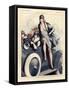 1920s France La Vie Parisienne Magazine Plate-null-Framed Stretched Canvas