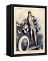 1920s France La Vie Parisienne Magazine Plate-null-Framed Stretched Canvas