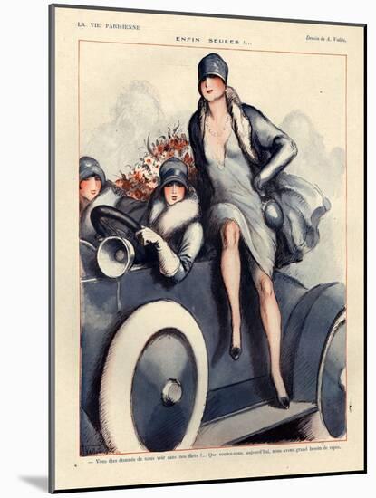 1920s France La Vie Parisienne Magazine Plate-null-Mounted Giclee Print