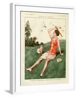 1920s France La Vie Parisienne Magazine Plate-null-Framed Giclee Print