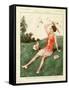 1920s France La Vie Parisienne Magazine Plate-null-Framed Stretched Canvas