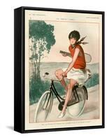 1920s France La Vie Parisienne Magazine Plate-null-Framed Stretched Canvas