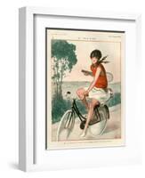 1920s France La Vie Parisienne Magazine Plate-null-Framed Giclee Print