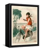 1920s France La Vie Parisienne Magazine Plate-null-Framed Stretched Canvas