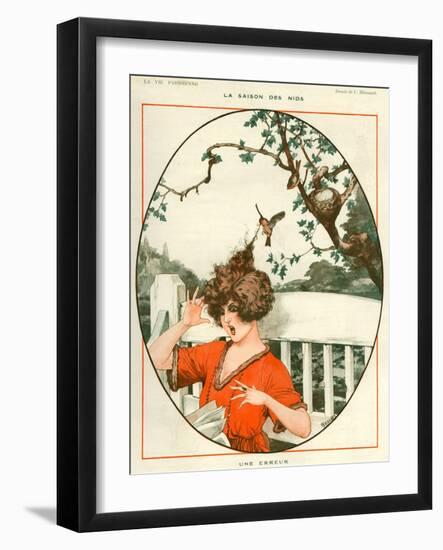 1920s France La Vie Parisienne Magazine Plate-null-Framed Giclee Print