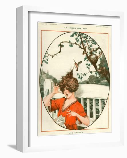 1920s France La Vie Parisienne Magazine Plate-null-Framed Giclee Print