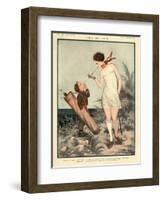 1920s France La Vie Parisienne Magazine Plate-null-Framed Giclee Print