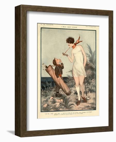 1920s France La Vie Parisienne Magazine Plate-null-Framed Giclee Print