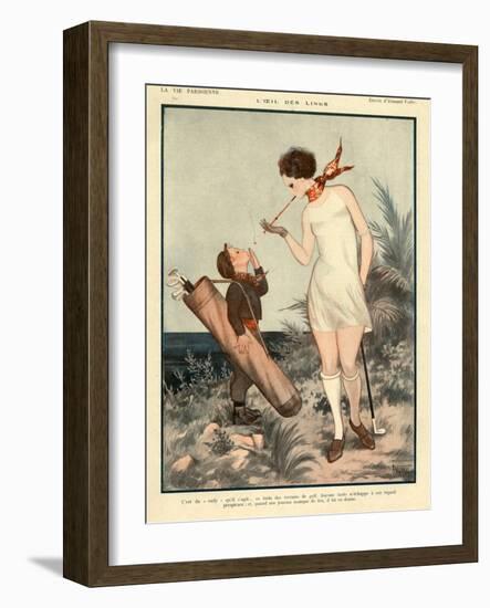 1920s France La Vie Parisienne Magazine Plate-null-Framed Giclee Print