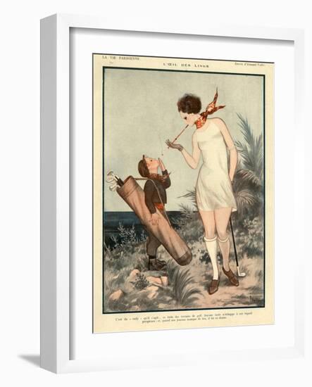 1920s France La Vie Parisienne Magazine Plate-null-Framed Giclee Print