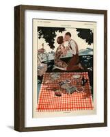 1920s France La Vie Parisienne Magazine Plate-null-Framed Giclee Print