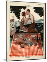 1920s France La Vie Parisienne Magazine Plate-null-Mounted Giclee Print