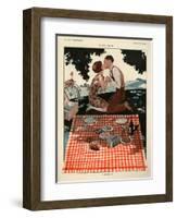 1920s France La Vie Parisienne Magazine Plate-null-Framed Giclee Print