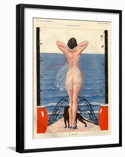 1920s France La Vie Parisienne Magazine Plate-null-Framed Giclee Print