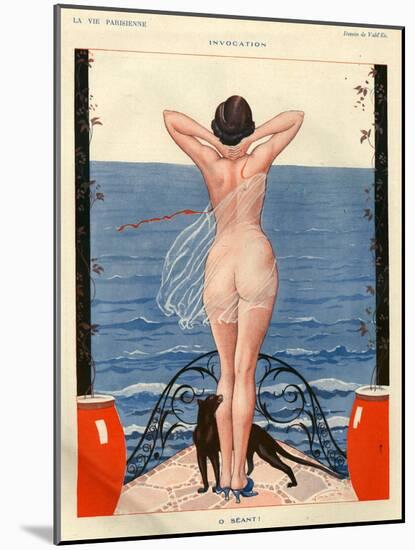 1920s France La Vie Parisienne Magazine Plate-null-Mounted Giclee Print