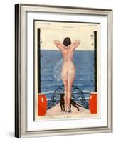 1920s France La Vie Parisienne Magazine Plate-null-Framed Giclee Print