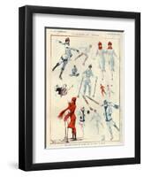 1920s France La Vie Parisienne Magazine Plate-null-Framed Premium Giclee Print