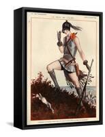 1920s France La Vie Parisienne Magazine Plate-null-Framed Stretched Canvas