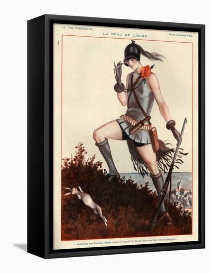 1920s France La Vie Parisienne Magazine Plate-null-Framed Stretched Canvas