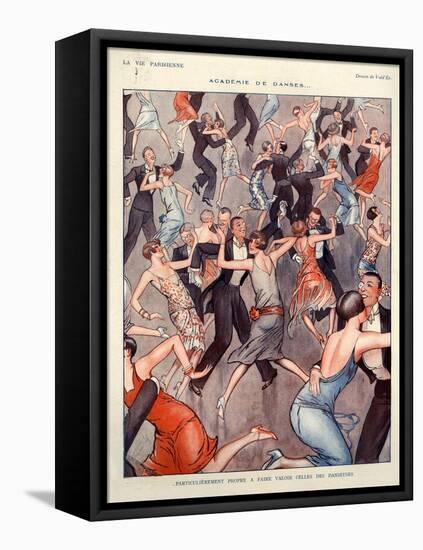 1920s France La Vie Parisienne Magazine Plate-null-Framed Stretched Canvas