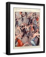 1920s France La Vie Parisienne Magazine Plate-null-Framed Giclee Print