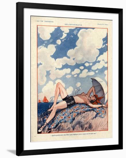 1920s France La Vie Parisienne Magazine Plate-null-Framed Giclee Print