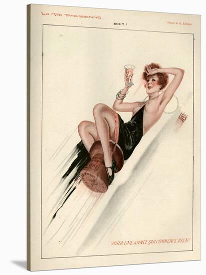 1920s France La Vie Parisienne Magazine Plate-null-Stretched Canvas