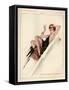 1920s France La Vie Parisienne Magazine Plate-null-Framed Stretched Canvas