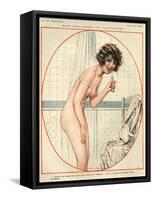 1920s France La Vie Parisienne Magazine Plate-null-Framed Stretched Canvas