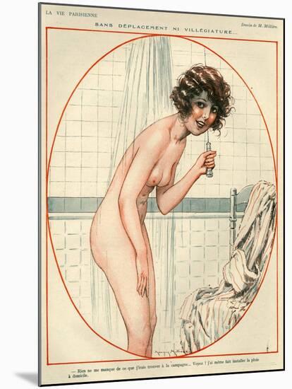 1920s France La Vie Parisienne Magazine Plate-null-Mounted Giclee Print