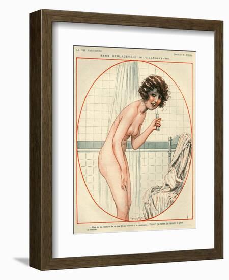 1920s France La Vie Parisienne Magazine Plate-null-Framed Giclee Print