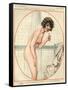 1920s France La Vie Parisienne Magazine Plate-null-Framed Stretched Canvas