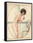 1920s France La Vie Parisienne Magazine Plate-null-Framed Stretched Canvas