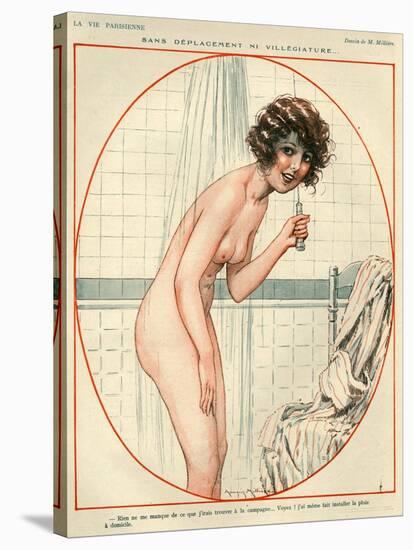 1920s France La Vie Parisienne Magazine Plate-null-Stretched Canvas