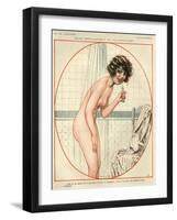 1920s France La Vie Parisienne Magazine Plate-null-Framed Giclee Print