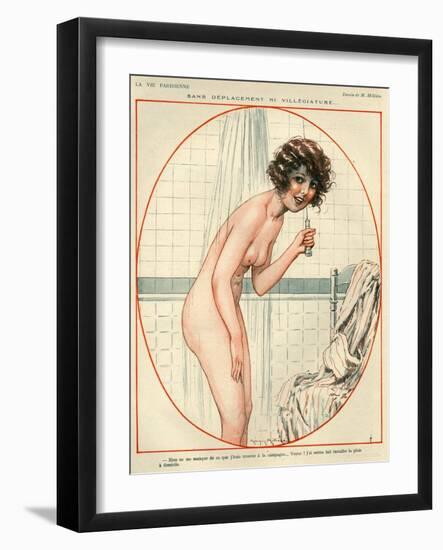 1920s France La Vie Parisienne Magazine Plate-null-Framed Giclee Print