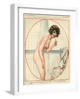 1920s France La Vie Parisienne Magazine Plate-null-Framed Giclee Print