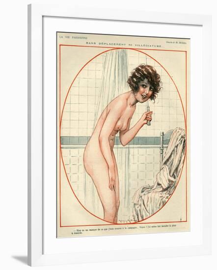 1920s France La Vie Parisienne Magazine Plate-null-Framed Giclee Print