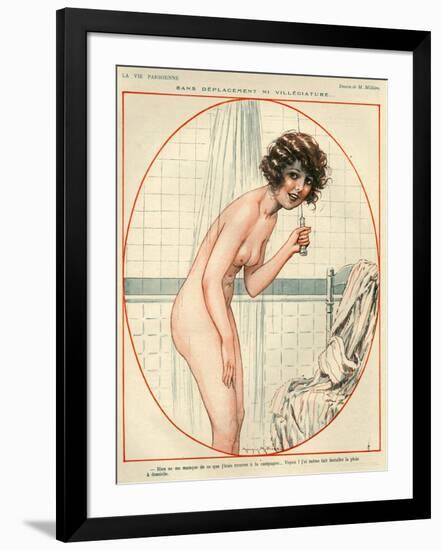 1920s France La Vie Parisienne Magazine Plate-null-Framed Giclee Print