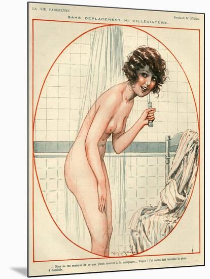 1920s France La Vie Parisienne Magazine Plate-null-Mounted Giclee Print