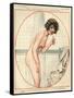 1920s France La Vie Parisienne Magazine Plate-null-Framed Stretched Canvas