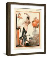 1920s France La Vie Parisienne Magazine Plate-null-Framed Giclee Print