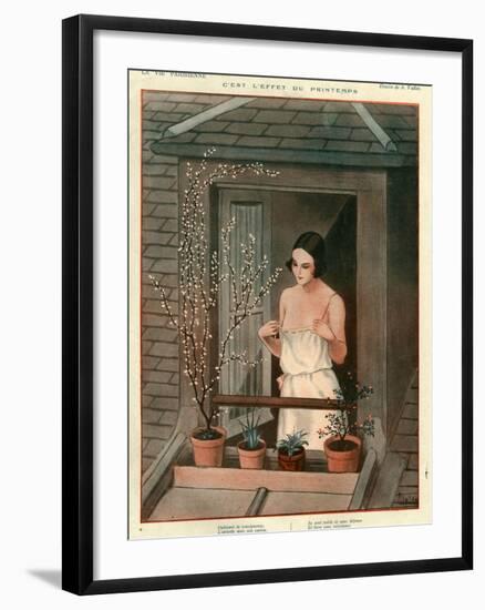 1920s France La Vie Parisienne Magazine Plate-null-Framed Giclee Print