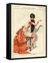 1920s France La Vie Parisienne Magazine Plate-null-Framed Stretched Canvas