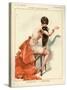 1920s France La Vie Parisienne Magazine Plate-null-Stretched Canvas