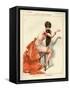 1920s France La Vie Parisienne Magazine Plate-null-Framed Stretched Canvas