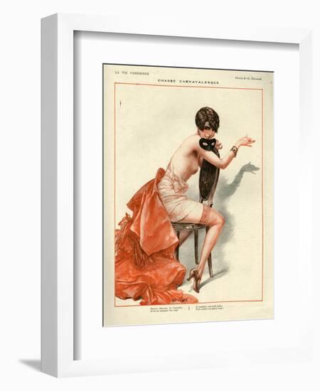 1920s France La Vie Parisienne Magazine Plate-null-Framed Giclee Print